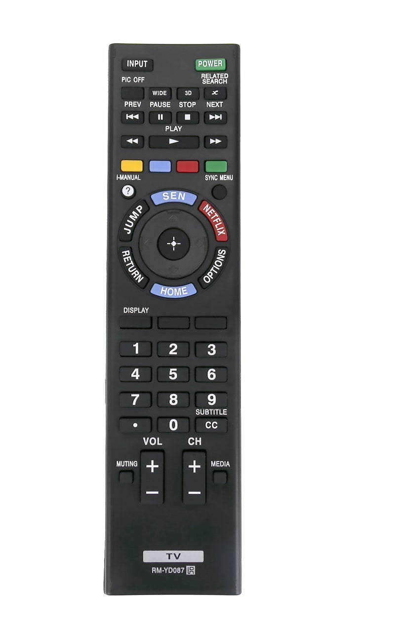 econtrolly New Replaced RM-YD087 Remote Control for Sony BRAVIA LCD/LED TV KDL-55W802A KDL-55W900A KDL-55W950A KDL-65S990A KDL-65W850A - Image 1